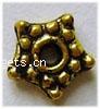 Zinc Alloy Spacer Beads, Star, plated nickel, lead & cadmium free 